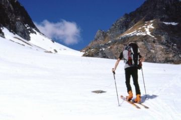 11 la risalita alla Porta del Villano 2506 m. dal Pian delle Cavalle