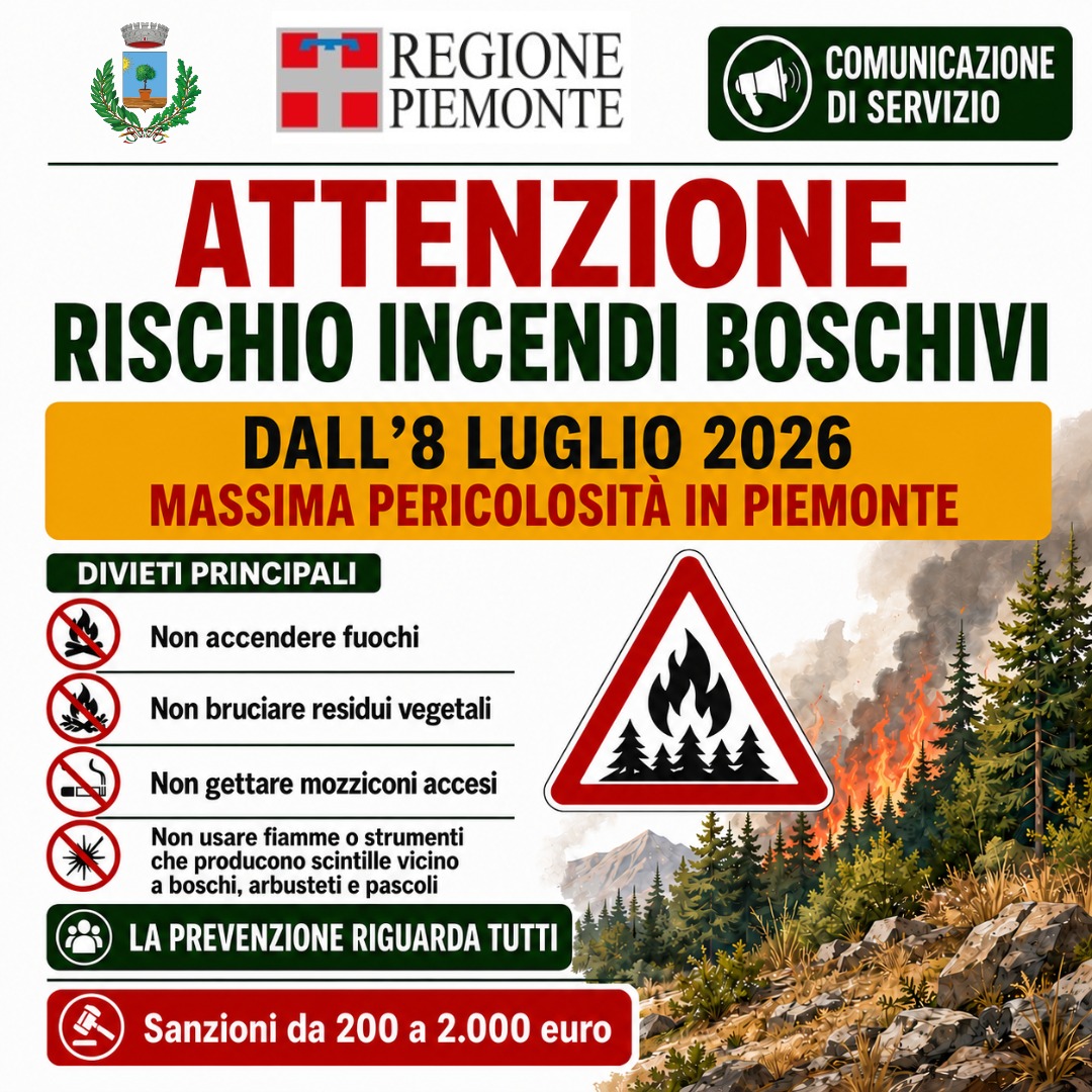 Pineta che brucia